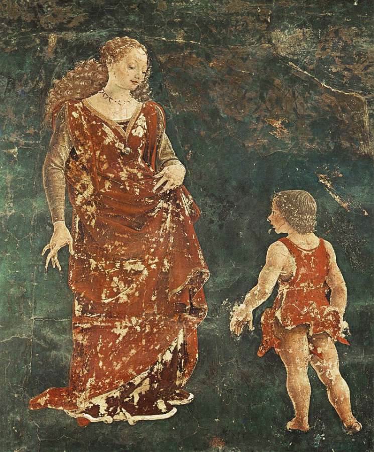 Cossa, Francesco del (1436-1478)- Allegory of April - Triumph of Venus (detail) 3.jpg